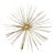 Mid Century Brass Sunburst Wall Sculpture For Sale