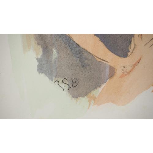Jean-gabriel domergue (1889-1968) nude from behind, 1948 lithograph enhanced with stencil signed in the plate on bfk rives...
