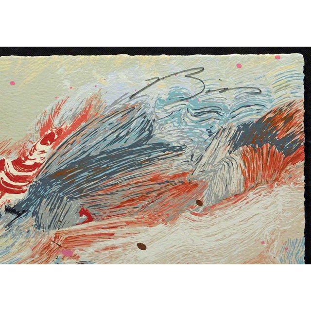 Impressionist Earl Biss "High Mountain Campground" Serigraph on Paper Hand Signed Unfrramed For Sale - Image 3 of 6