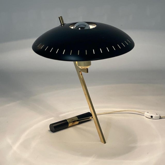 Black Table Lamp Decora by Louis Kalff for Philips, 1960s For Sale - Image 8 of 14