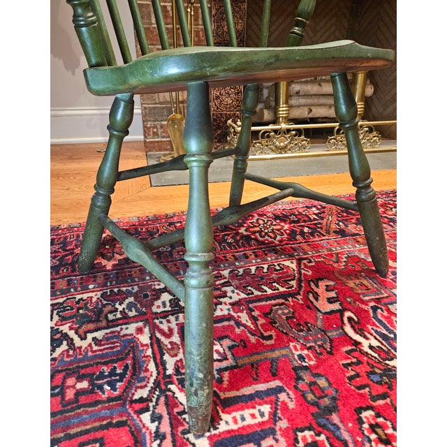 Mid 19th Century Conant Bros. Maple Comb Back Chair For Sale - Image 11 of 14