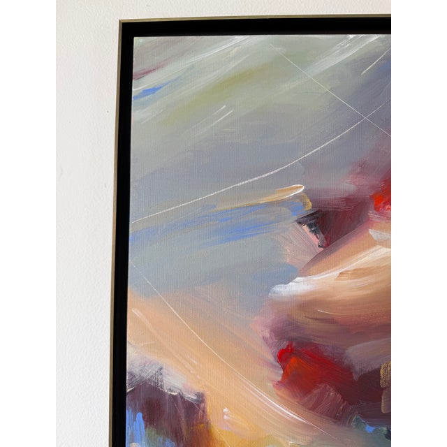 Metal Eileen Walden Johnson Contemporary Expressionist Abstract Acrylic Painting on Canvas, Metal Framed For Sale - Image 7 of 12