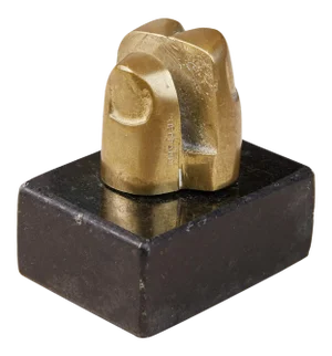 Pietrina Checcacci Cast Bronze Fingers Letter Holder With Granite Base