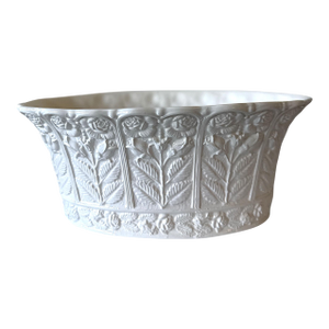Late 20th Century Tiffany & Co. 'Made in Italy' Neoclassical Style White Ceramic Cachepot