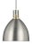 Gray Sean Lavin by Visual Comfort Studio Brynne Medium LED Pendant, Satin Nickel For Sale - Image 8 of 10
