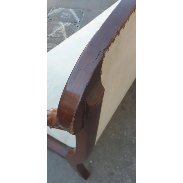 Tan 19th Century Mahogany Sofa For Sale - Image 8 of 18