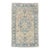 Antique Heriz Rug 8x11 | Light Beige & Blue Floral Medallion For Sale