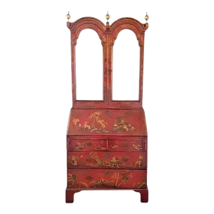 19th Century Queen Anne Lacquer Secretary Desk