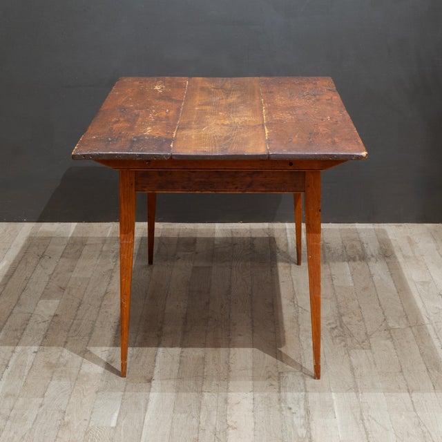 Wood Rustic Farmhouse Dining Table For Sale - Image 7 of 9