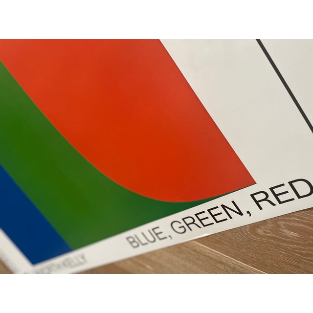 Ellsworth Kelly (1923-2015), Blue, Green,Red I, 1964-65, copyright Ellsworth Kelly, 2012 exhibition poster, Printed in the...