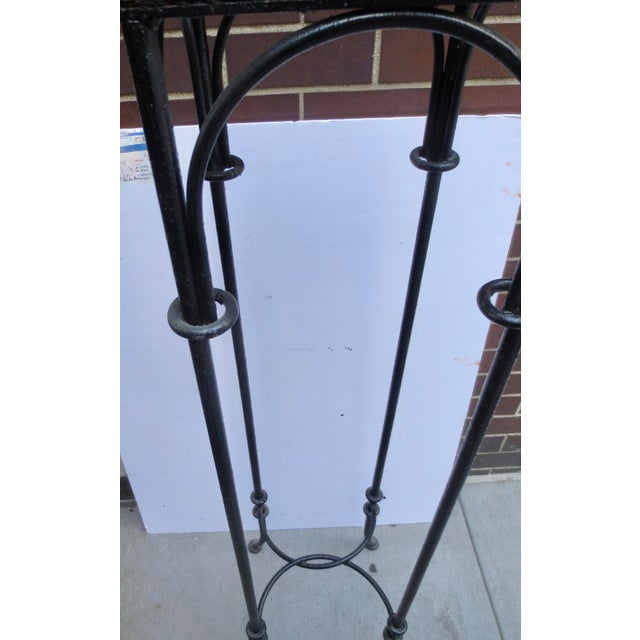 Arts and Crafts Iron Pedestal/Plant Stand For Sale - Image 4 of 8