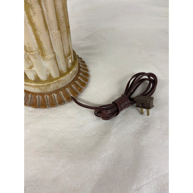 Faux Bamboo Bundle Lamp For Sale - Image 10 of 13