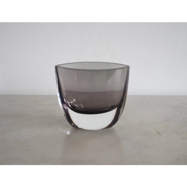 Glass Vintage Smoked Glass Vase by Christian von Sydow for Kosta Boda For Sale - Image 7 of 7