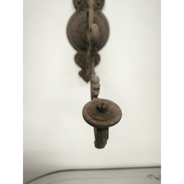 Antique Cast Iron Arm Bracket, 1890s For Sale - Image 14 of 18