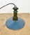 Industrial Blue Enamel Factory Pendant Lamp with Cast Aluminium Top, 1960s For Sale - Image 12 of 16