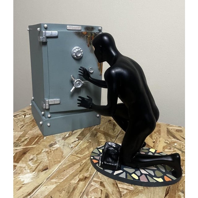 Diabolik with Safe Collectible Resin Figures by Astorina, Set of 2 For Sale - Image 3 of 11