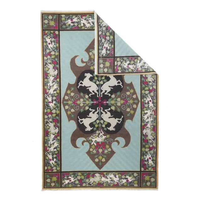 A technique rather than a specific type, in which warps are wrapped by colored wefts to create a pattern. Caucasian,...