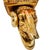 Sculpture Materials Vintage Neoclassical Gold Gilt Ram Head Wall Bracket Shelf & Corbel Wall Pocket Planter For Sale - Image 7 of 10