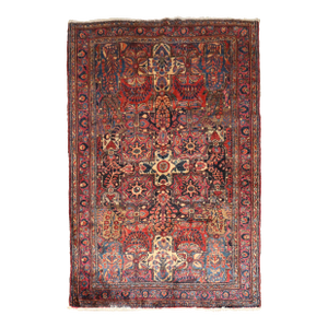 Early 20th Century Mohajeran Persian Sarouk, 4'2'' X 6'5''