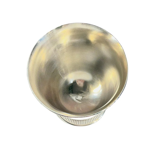 French Art Deco Small Silver Plate Cups or Matchstick Holders Including Christofle - Set of 3 For Sale - Image 14 of 16