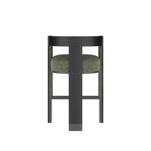 Wood Brooklyn Bar Chair by Porus Studio For Sale - Image 7 of 13