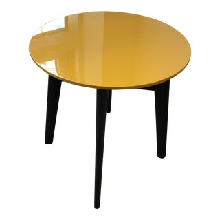 Poliform "The Bigger" Round Coffee Table in Ocra Yellow For Sale