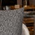 Modern Modernist Pillows with Rectilinear Print in Charcoal and Slate Gray - a Pair For Sale - Image 3 of 8