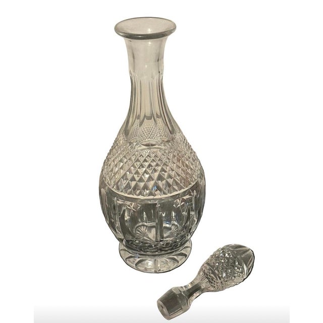 A beautifully proportioned vintage cut crystal decanter, substantial in hand and richly detailed throughout. The body is...