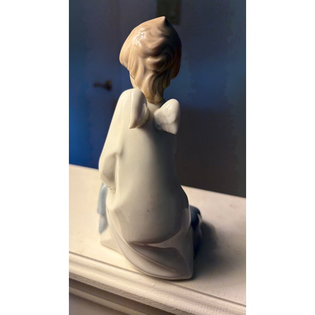 Lladro Porcelain Figurine Angel Thinking