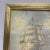Late 19th Century Antique Oil on Canvas Ship at Sea in Antique Gilt Frame For Sale - Image 5 of 7