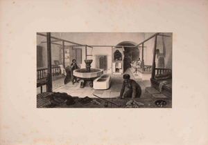 Auguste Raffet, Bain Tatar (Tatar Bath), Lithograph, 1840