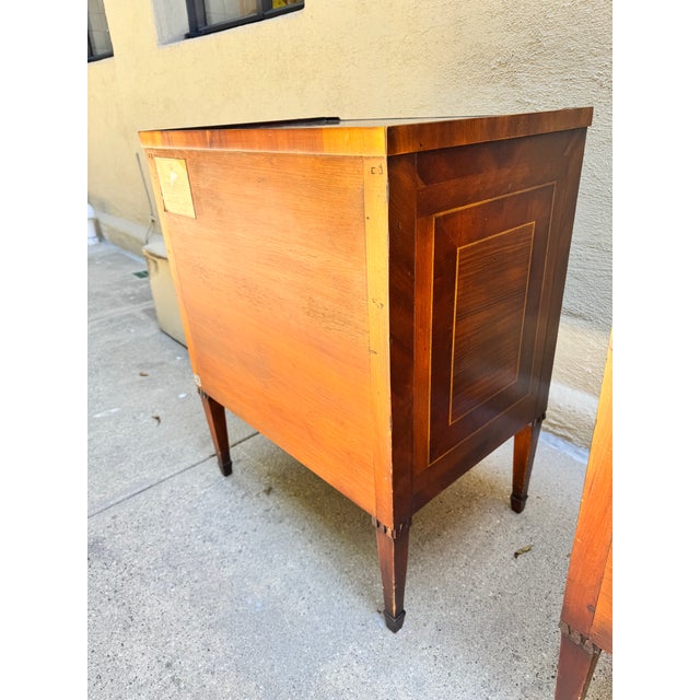 Brown 1990s Pair of Ebanista Wood Nightstand Sidetables For Sale - Image 8 of 17