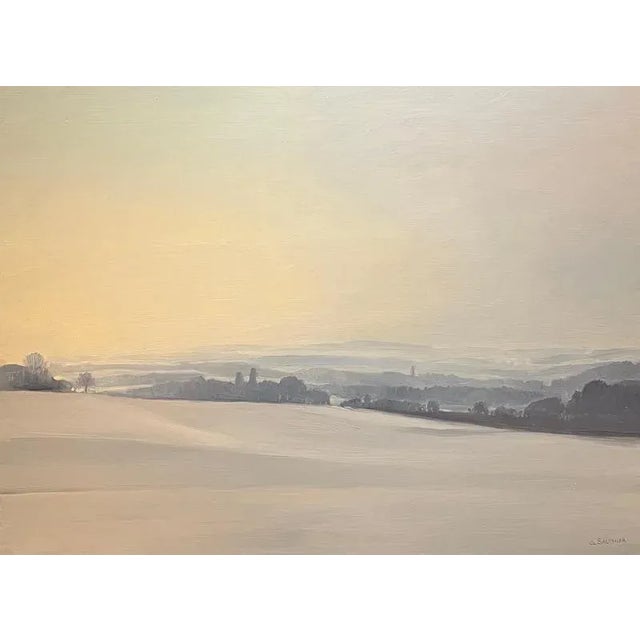 Claude Sauthier, Gros De Vaud, Oil on Wood, 1970s For Sale - Image 11 of 11