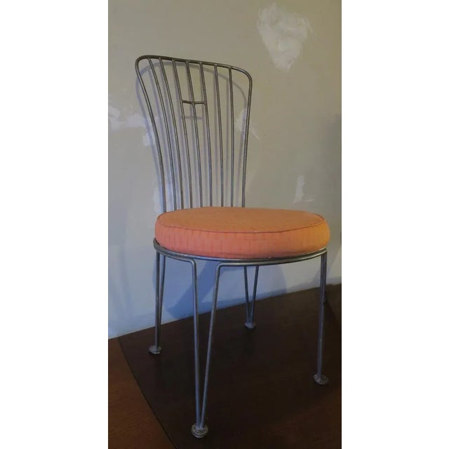 Vintage Cast Iron Garden Chair For Sale - Image 5 of 8