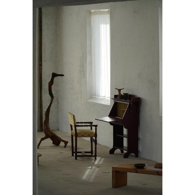 Wood Vintage Drop-Front Painted Secretaire, 1920s For Sale - Image 7 of 18