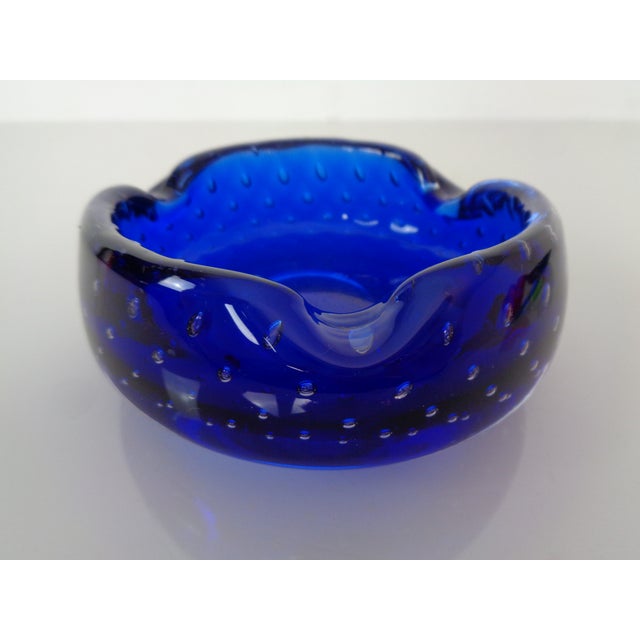 Blue Sommerso Murano Glass Bowl, Italy, 1960s For Sale - Image 6 of 15
