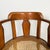 Italian Art Nouveau Wood and Straw Tub Chair, 1930s For Sale - Image 6 of 18