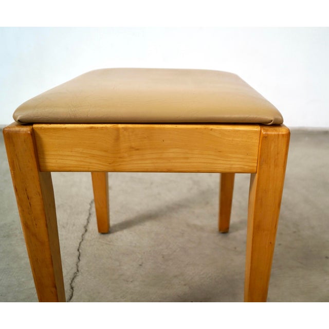 1950’s Mid-Century Modern Birch Piano Stool For Sale - Image 10 of 12