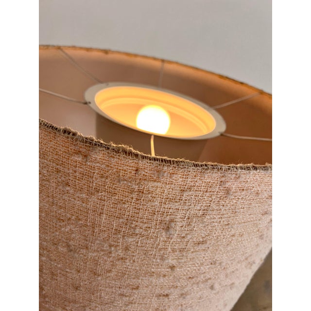 Textile Chrome Floor Lamp with Fabric Shade from Staff For Sale - Image 7 of 11