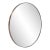 Van Buren Brushed Brass Round Mirror For Sale