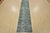 Farmhouse Tabriz Runner 2’5” X 9’6” Blue Wool Vintage Overdyed Hand-Knotted Rug For Sale - Image 3 of 13