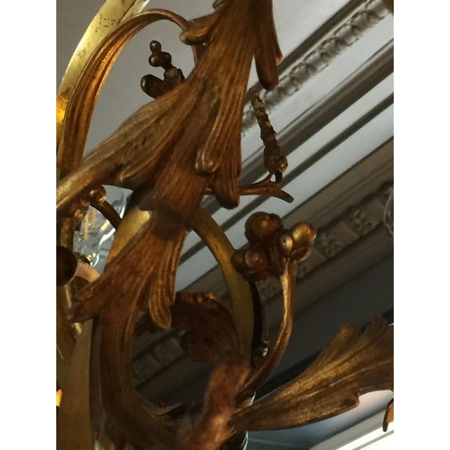 Louis XV Bronze Chandelier, 1870s For Sale - Image 13 of 16