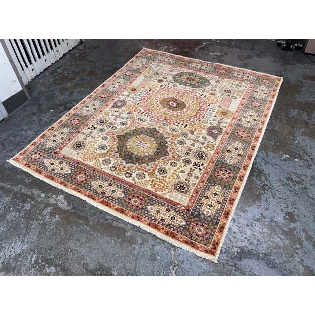 5ft 10in × 7ft 6in Gallery Ephesus Mamluk Area Rug For Sale - Image 9 of 12