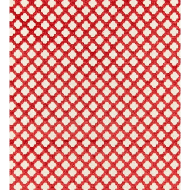 Sample - The House of Scalamandré Pomfret Fabric, Coral For Sale