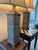Coffee Attributed to Uttermost Carved Wood Table Lamps W/ Shades (32"h) - a Pair For Sale - Image 8 of 12