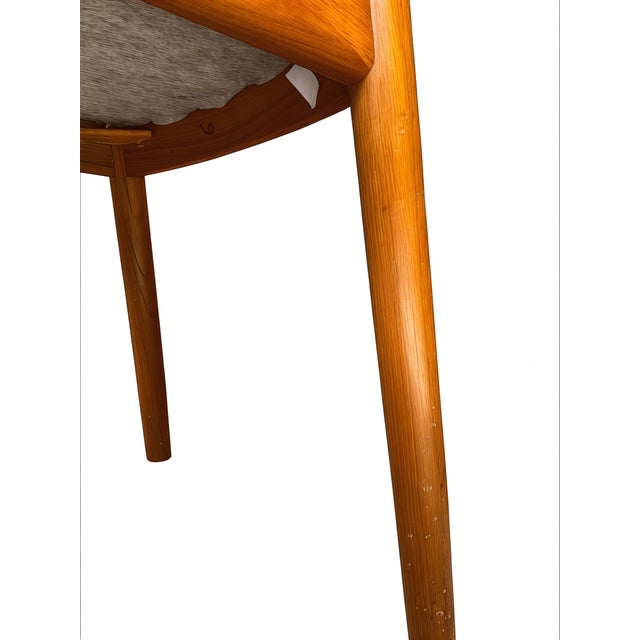 Danish Modern Dining Chairs in Teak by Niels Koefoed for Koefoeds Hornslet Møbelfabrik A/S, Denmark, 1970s, Set of 3 For Sale - Image 10 of 16