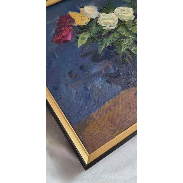 1930s Original Framed Art on Canvas For Sale - Image 5 of 12