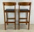 Pair Vintage Modern Teak Barstools For Sale In Philadelphia - Image 6 of 12