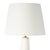 Cast a warm glow on your living room or bedroom with the Kayla Ceramic Table Lamp. This unique piece features a white...