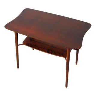Fully Restored and Refinished Small Danish Coffee Table in Tanned Oak, 1940s For Sale